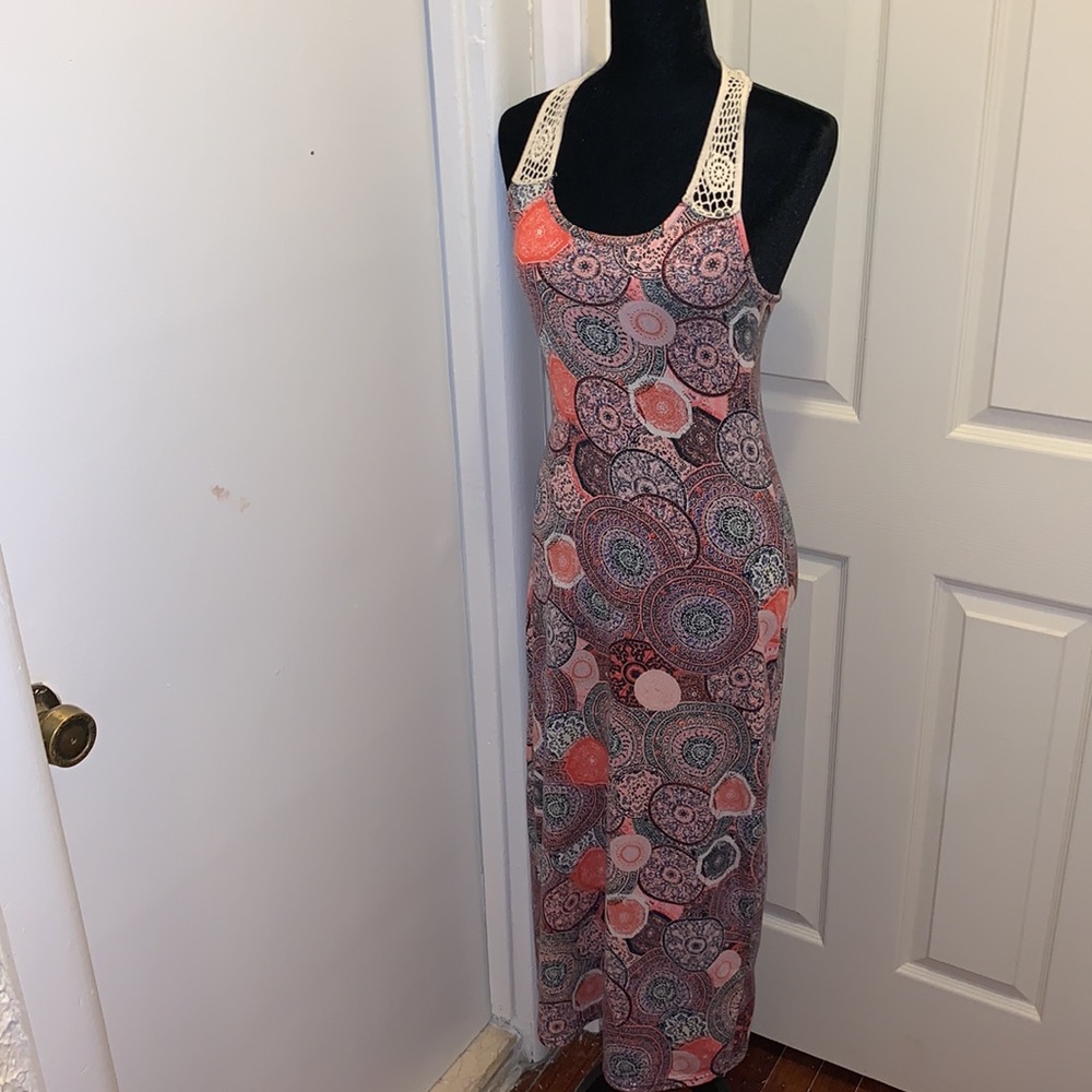 Colorful beautiful summer long dress